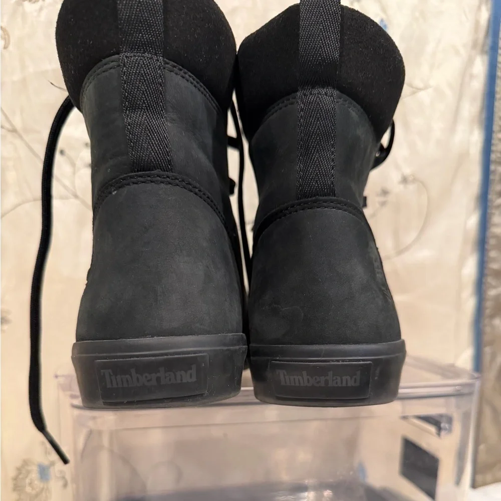 Men's Black Lace-Up Boots